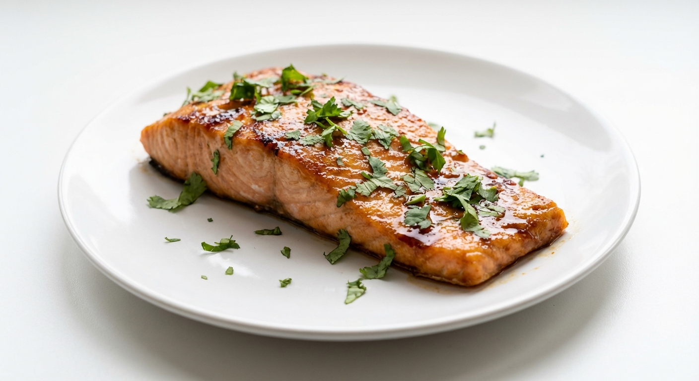 Łosoś w glazurze sojowo-miodowej