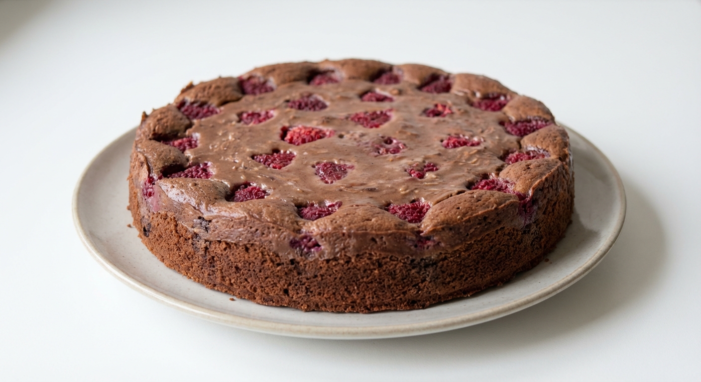 Czekoladowo-Malinowy Tort z Mleczkiem Kokosowym