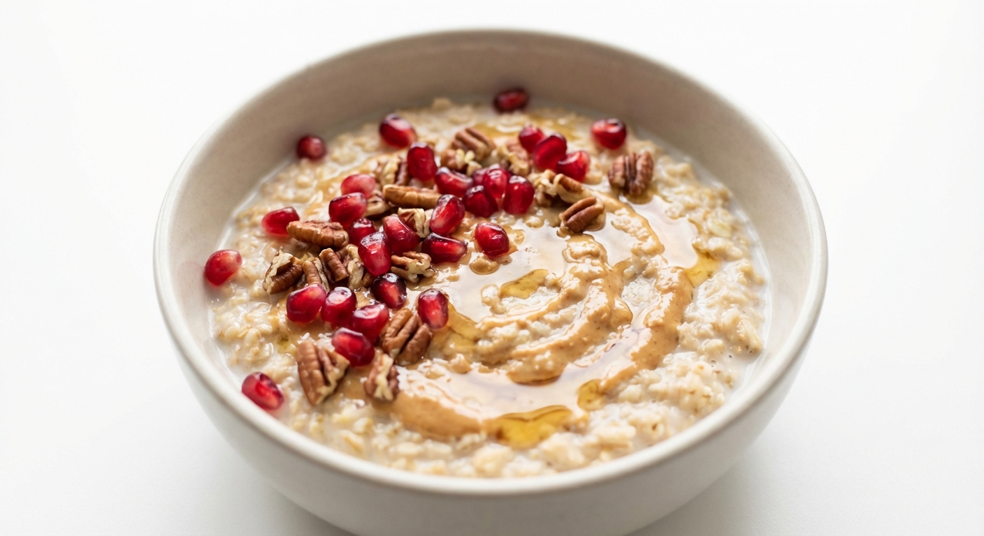 Owsianka z Granatem, Pekanami i Miodem