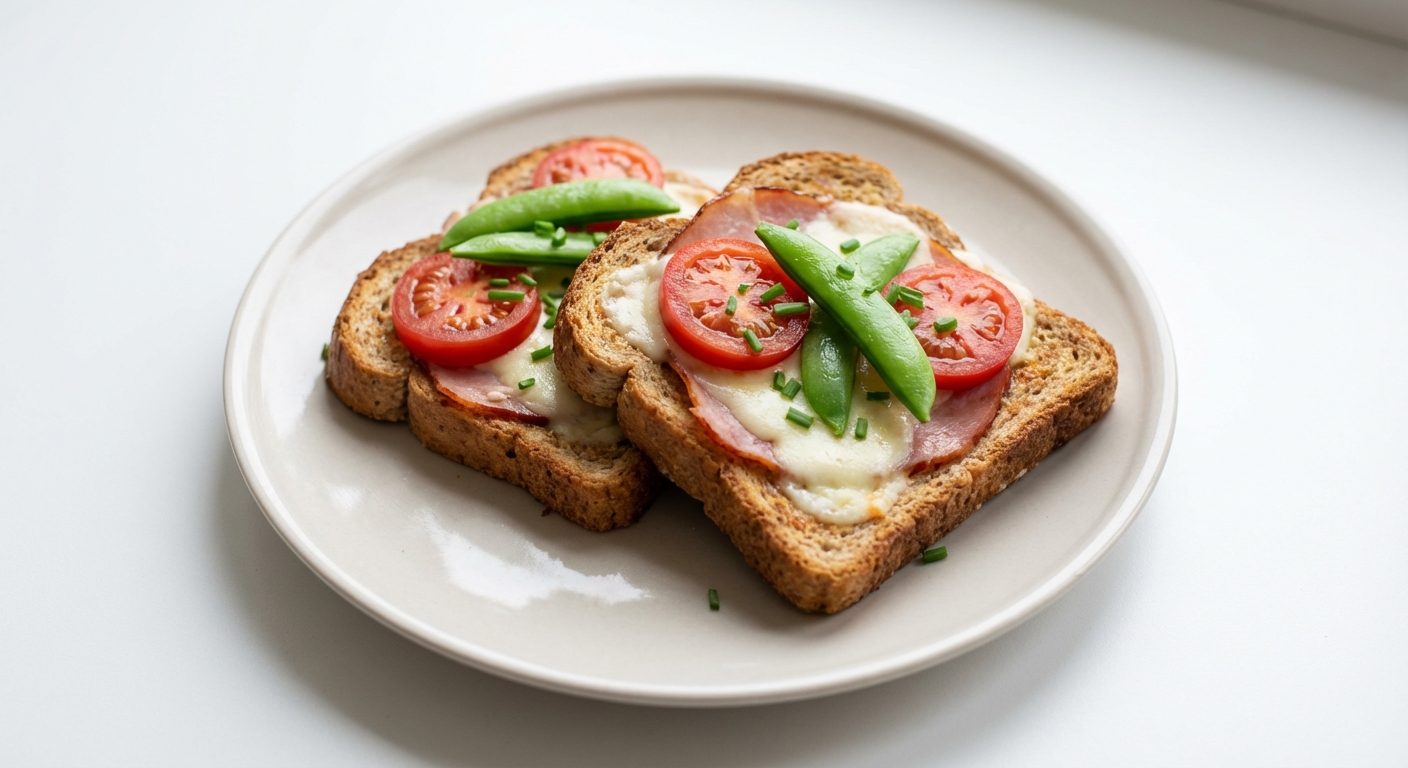 Razowe Tosty z Szynką i Mozzarellą