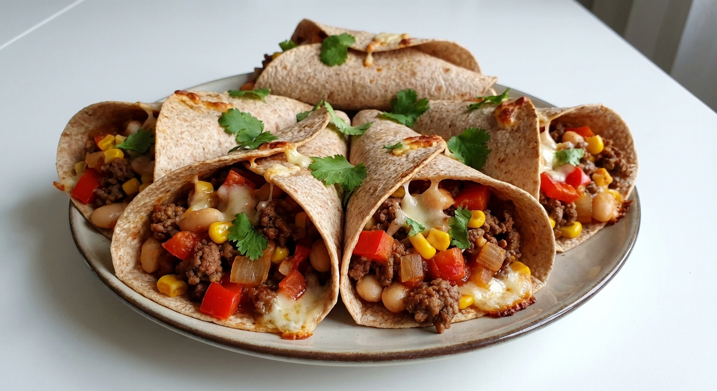 Wołowe Rożki Tortilla z Mozzarellą