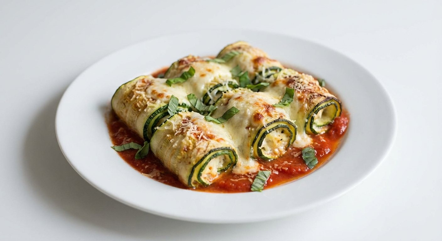 Cukinia z Ricottą, Mozzarellą i Parmezanem