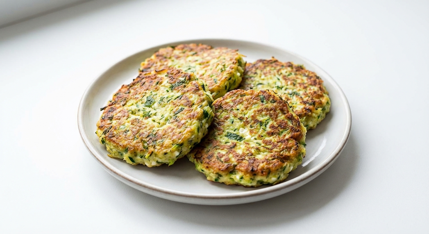 Cukiniowe kotleciki z twarogiem i ziołami