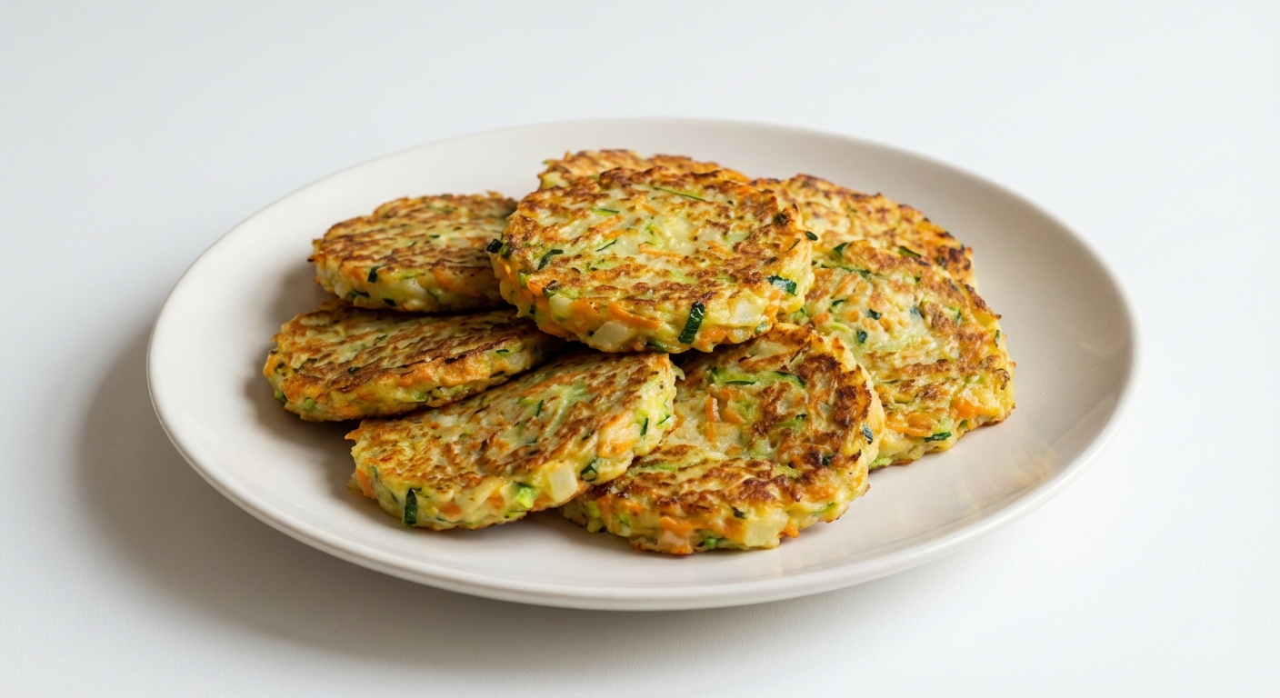 Placuszki z Cukinii, Marchewki i Ziemniaków