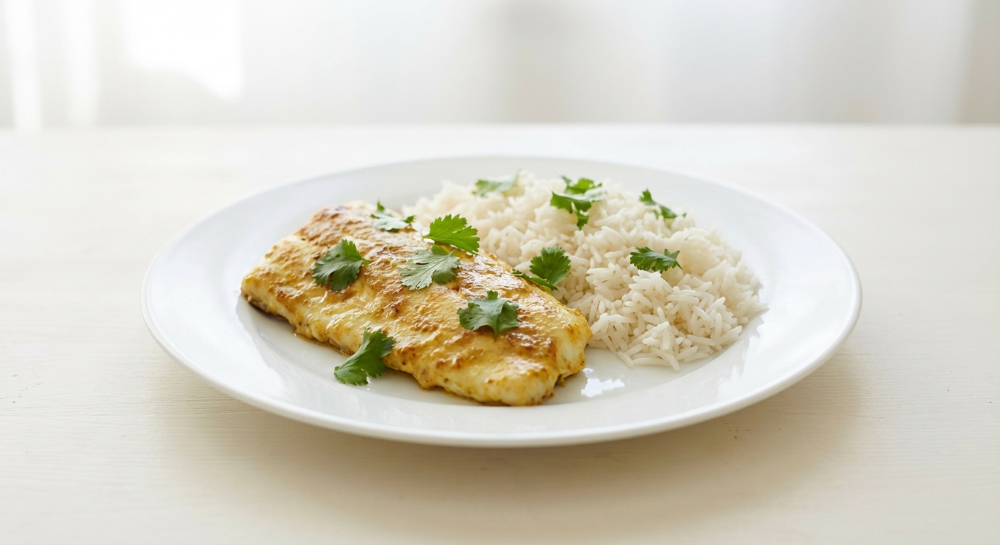 Zapiekany dorsz z jogurtem i quinoa