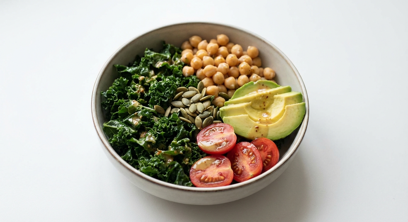 Sałatka z Jarmużu, Awokado i Ciecierzycy