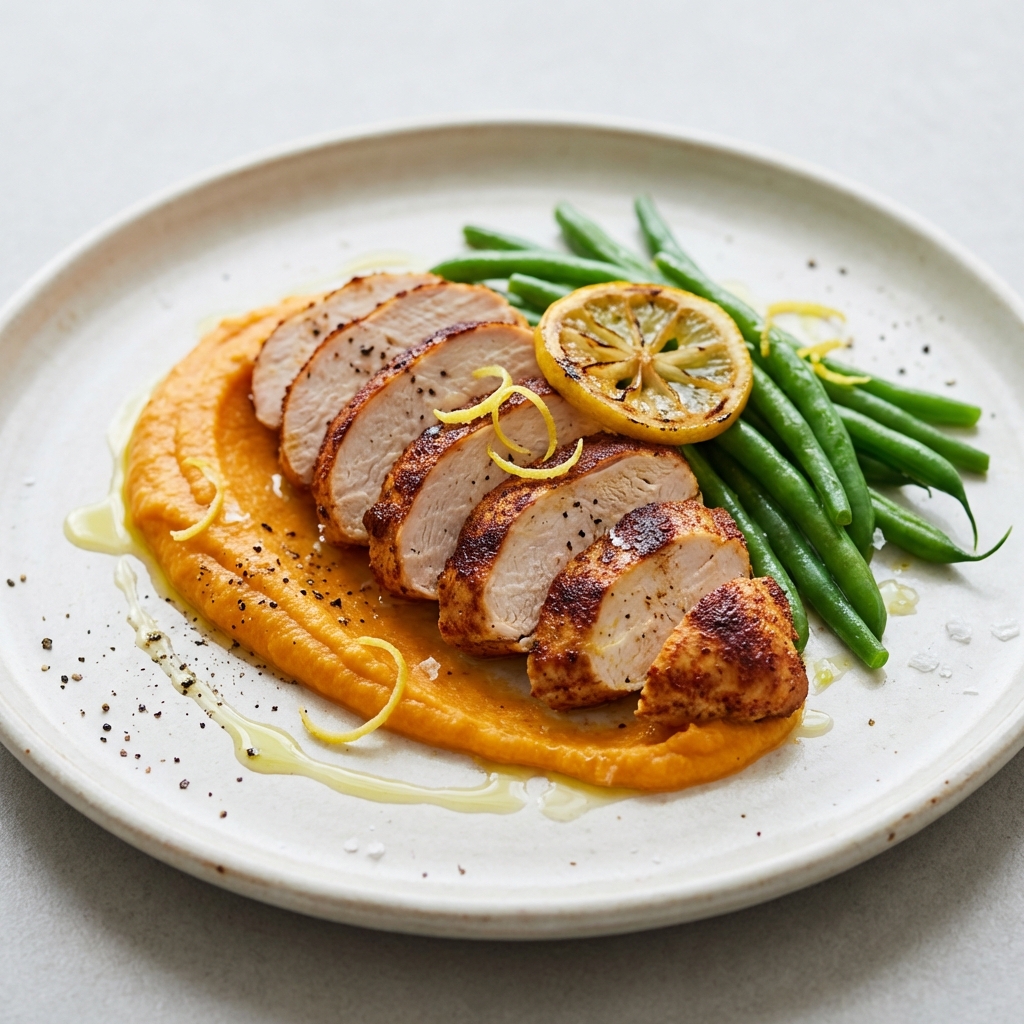 Indyk, Batat, Fasolka z Cytryną