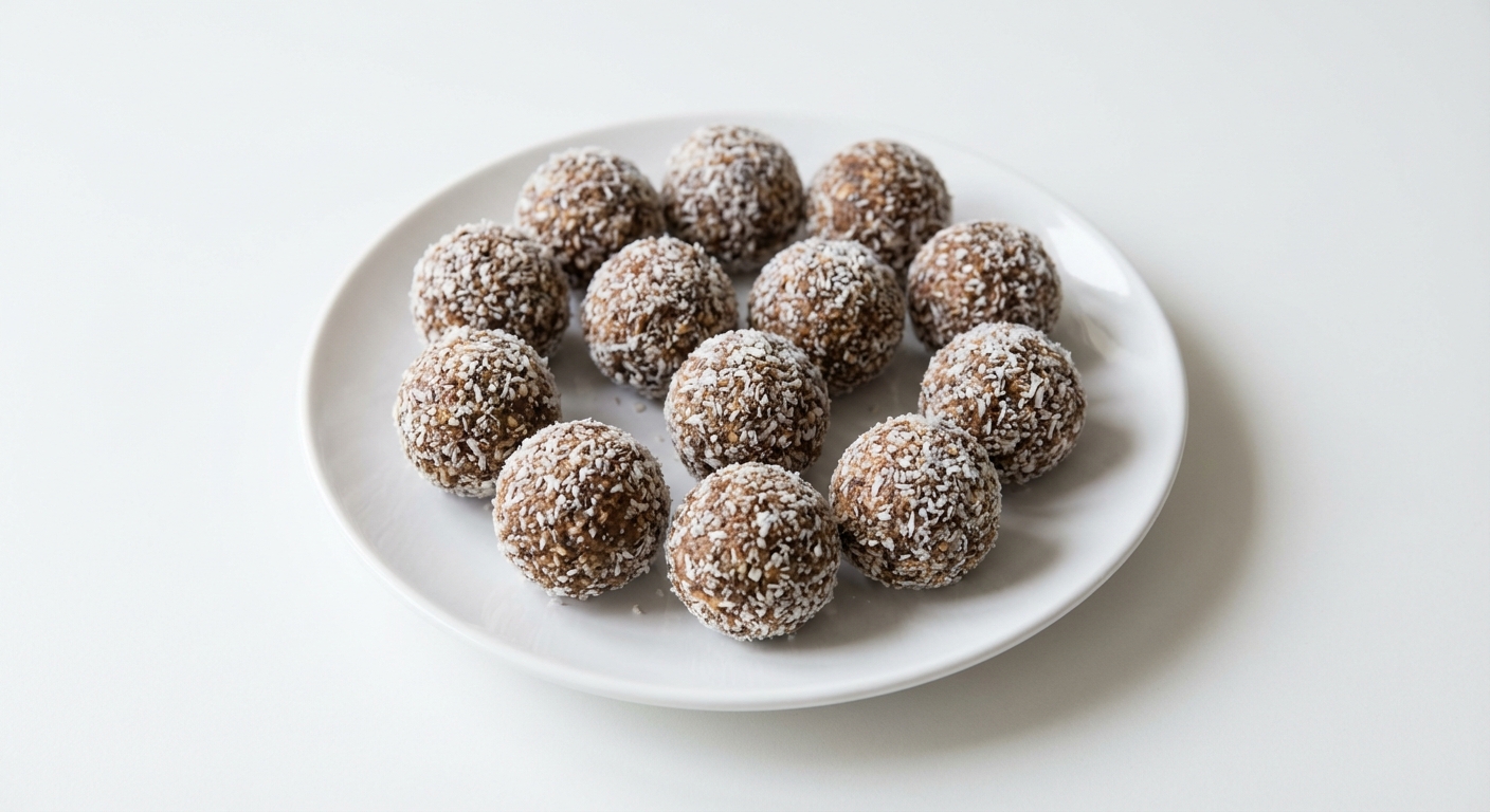 Daktylowo-Migdałowe Kulki Mocy z Chia