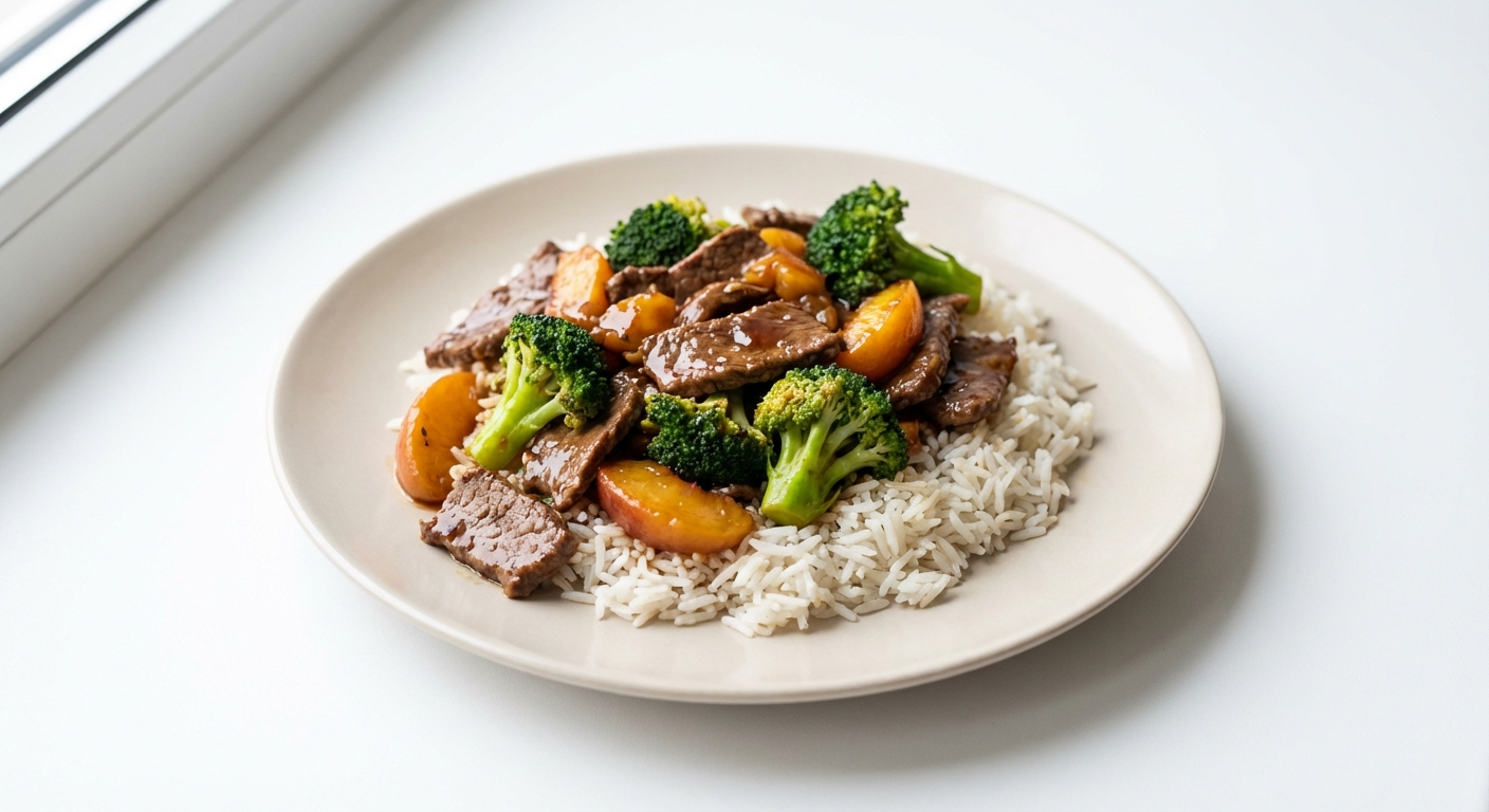 Polędwica z Brokułami w Miodowym Sosie