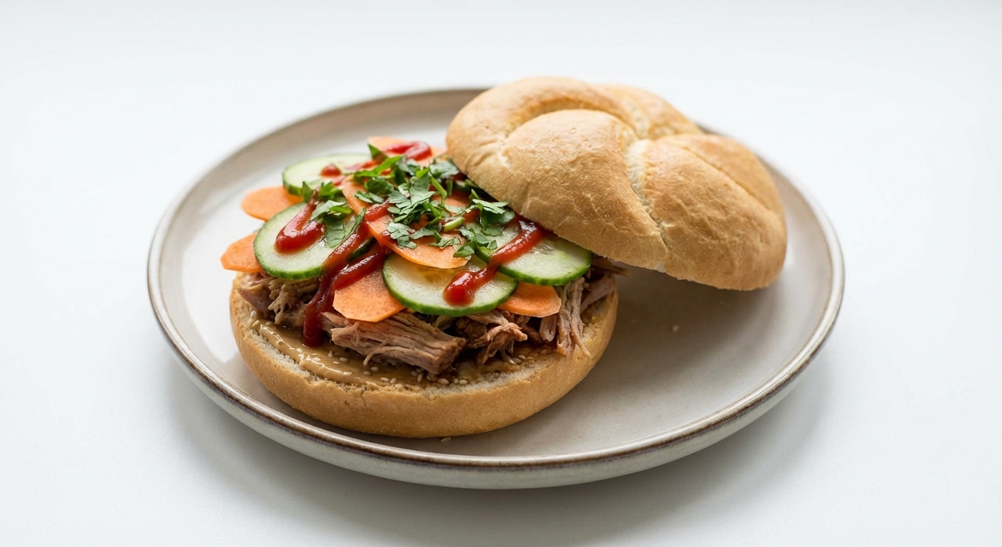 Kajzerka z Wieprzowiną, Marchewką i Kolendrą