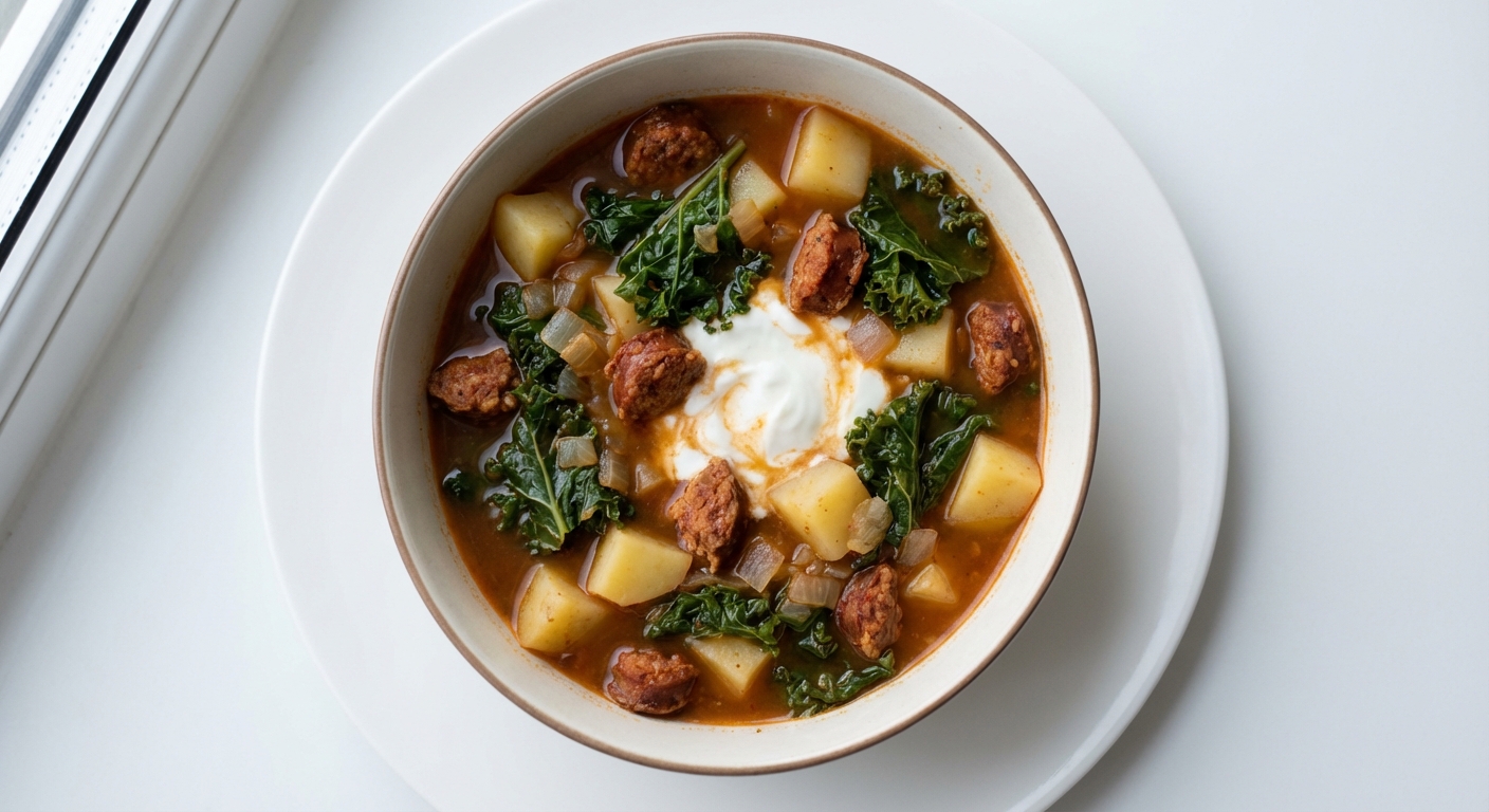 Zupa z Chorizo, Jarmużu i Ziemniaków