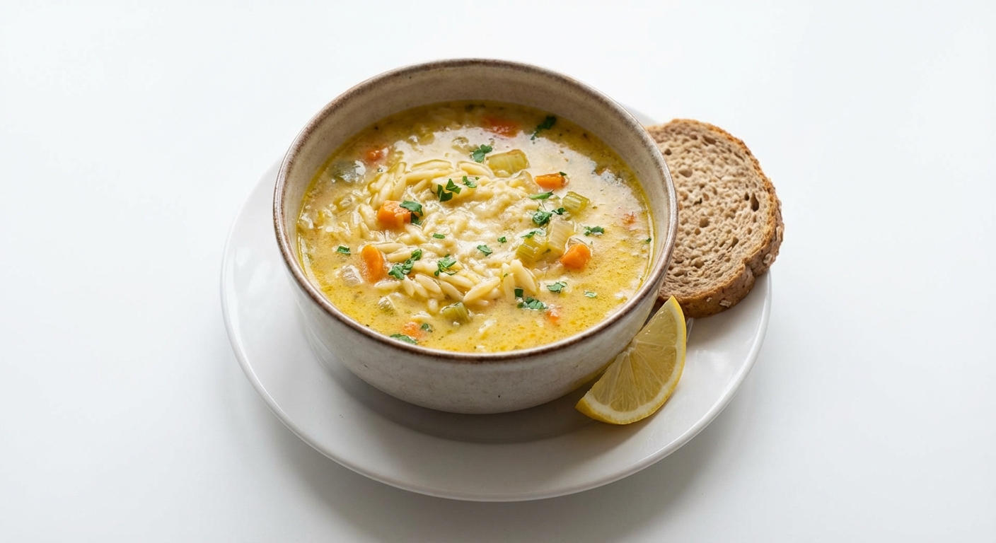Rozgrzewająca Zupa Orzo z Parmezanem