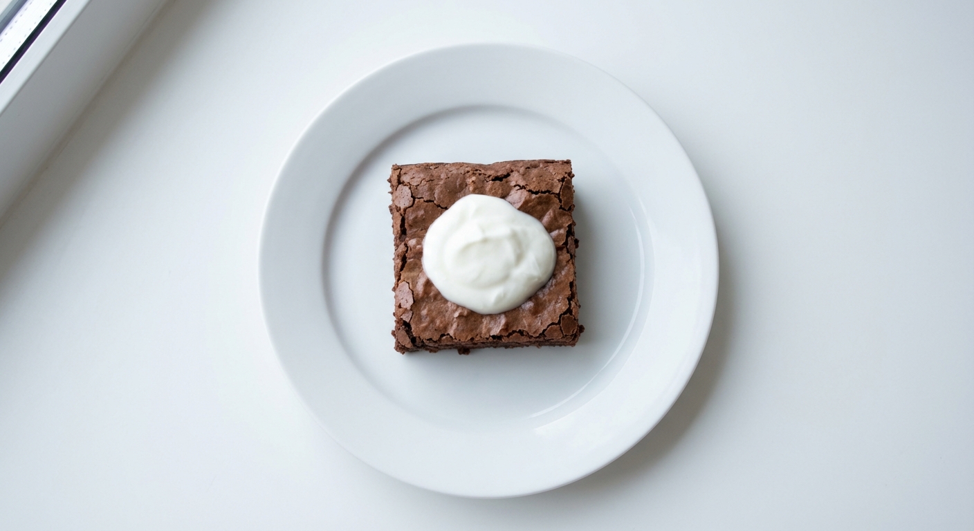 Brownie z Jogurtem i Erytrytolem