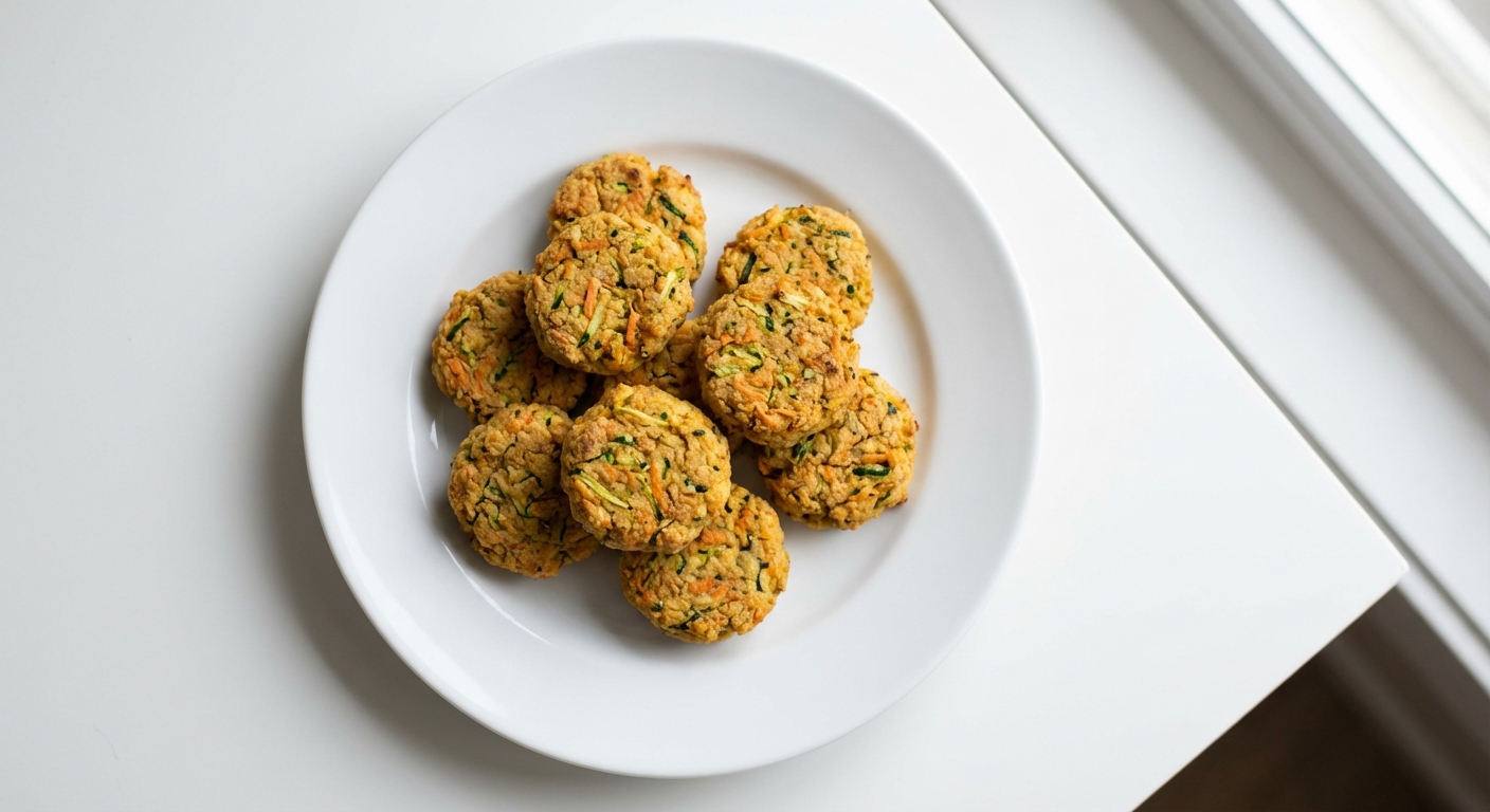 Ciecierzycowe Nuggetsy z Cukinii i Marchewki