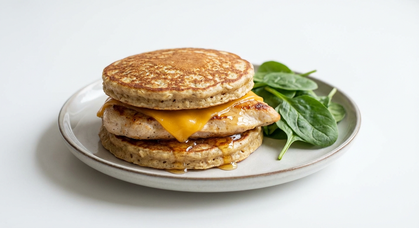 Owsiane McGriddle z Kurczakiem i Miodem