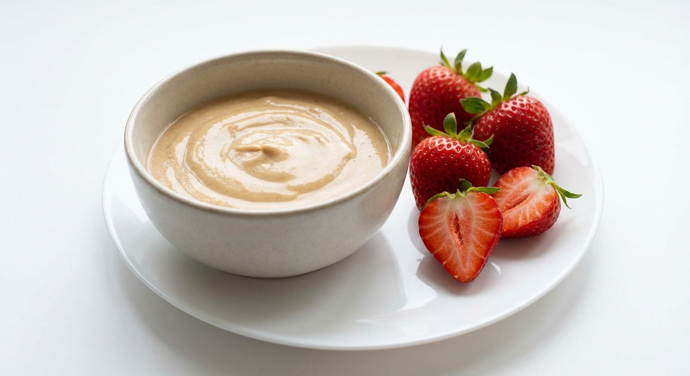 Jogurtowy Dip z Masłem Orzechowym i Miodem