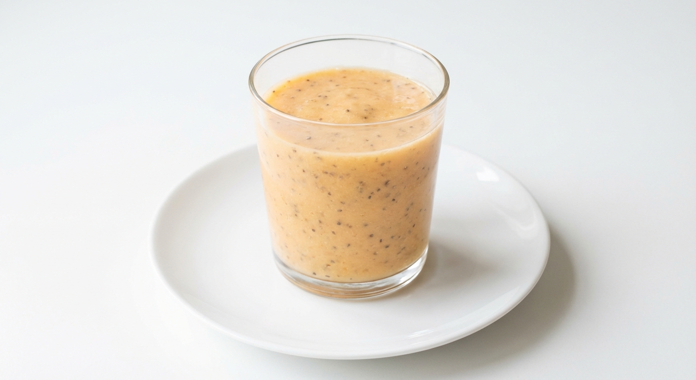 Brzoskwiniowy koktajl z chia i miodem