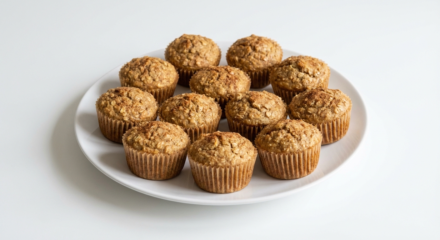Bananowe Muffinki Proteinowe z Miodem i Cynamonem