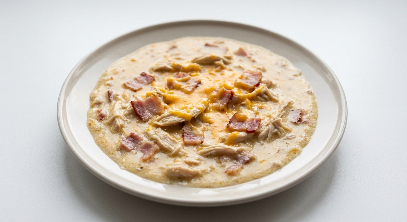 Keto Zupa Serowo-Kurczakowa z Boczkiem