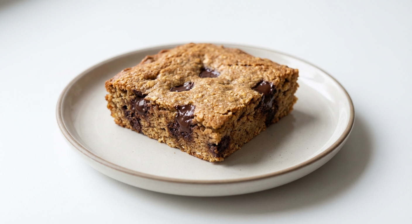 Migdałowo-Owsiane Blondie z Odżywką Białkową