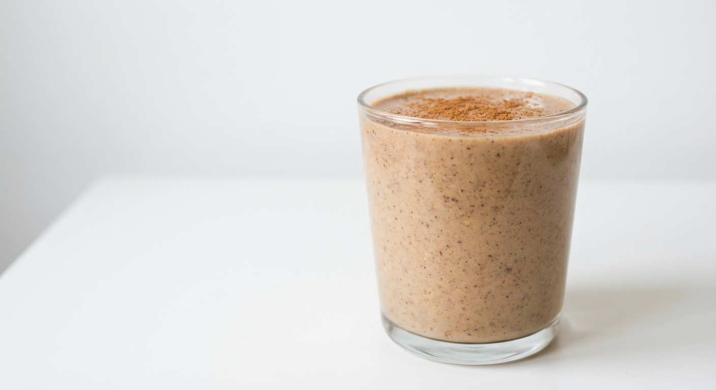 Cynamonowy koktajl z banana i orzechów