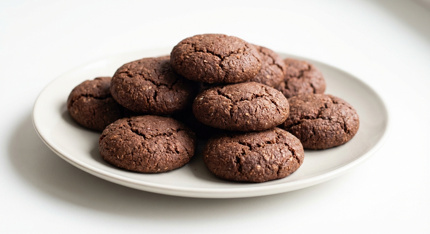 Owsiane Czekoladowe Ciastka z Miodem