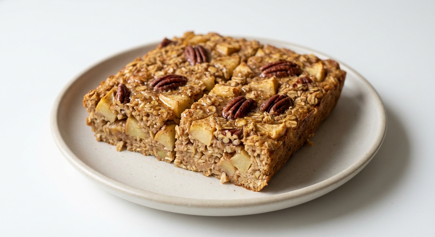 Owsiana zapiekanka z jabłkami i miodem