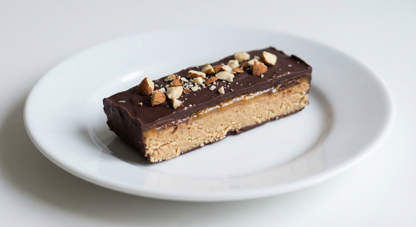 Migdałowe Batoniki z Tofu, Miodem i Czekoladą