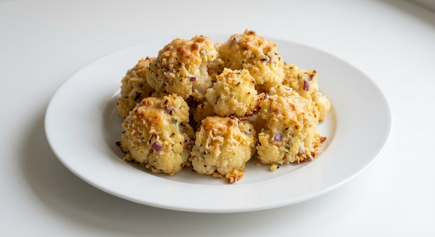 Kalafior w Serowo-Czosnkowej Panierce