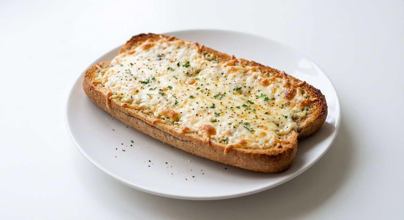 Razowy Chleb Czosnkowy z Mozzarellą i Parmezanem