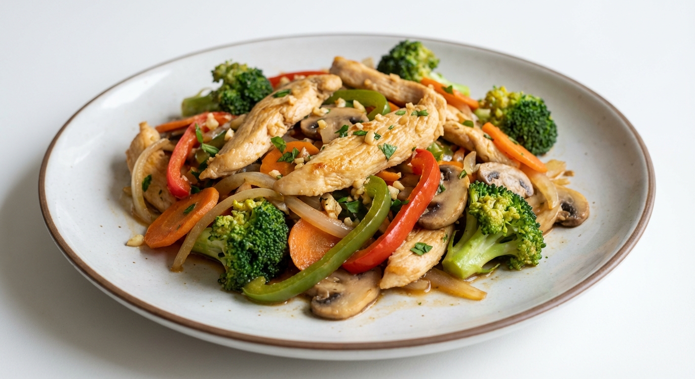 Stir-fry z kurczaka i warzyw