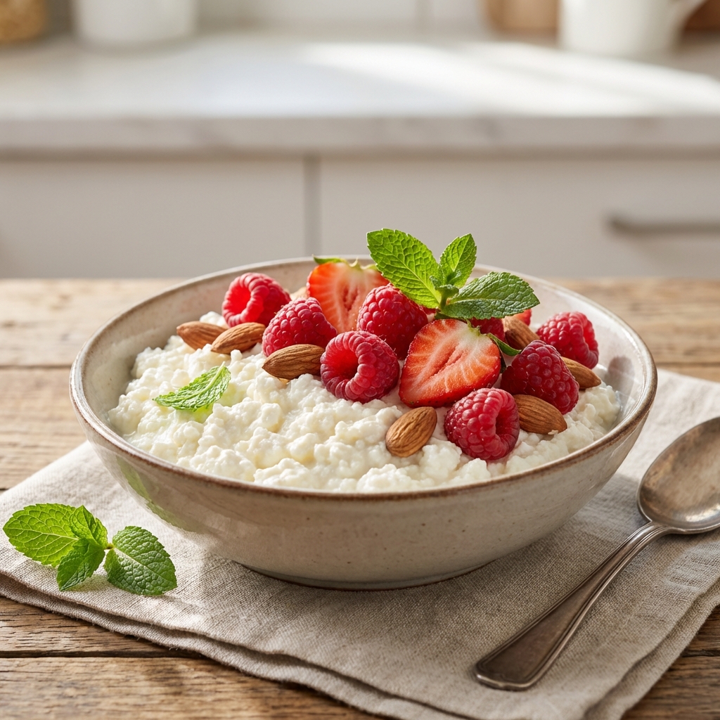 Serek Wiejski z Maliny, Truskawki i Migdałami