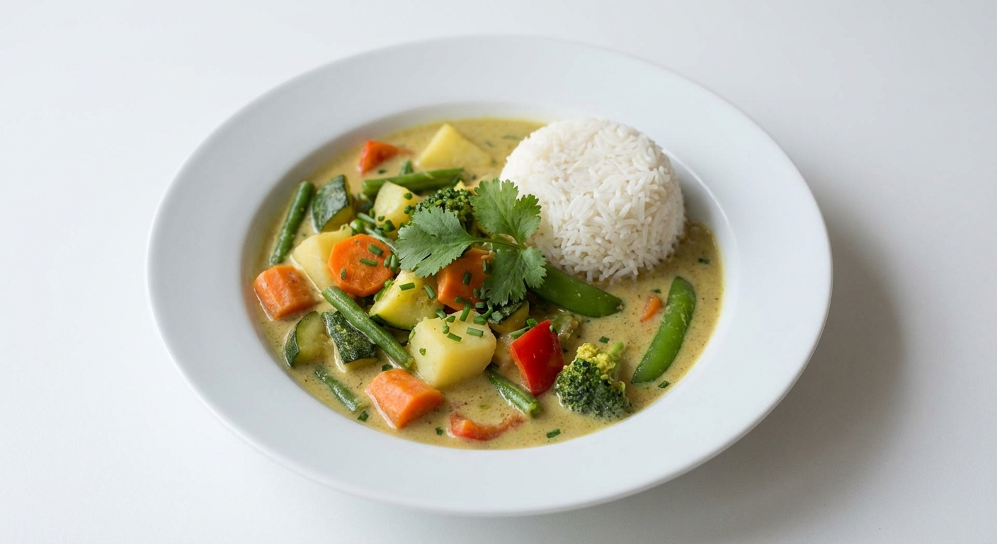 Warzywne curry z mleczkiem kokosowym