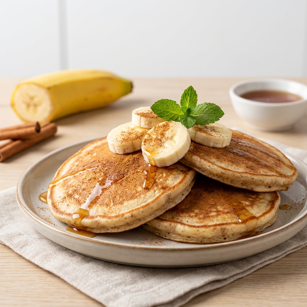 Placuszki Bananowe z Cynamonem i Jajkiem