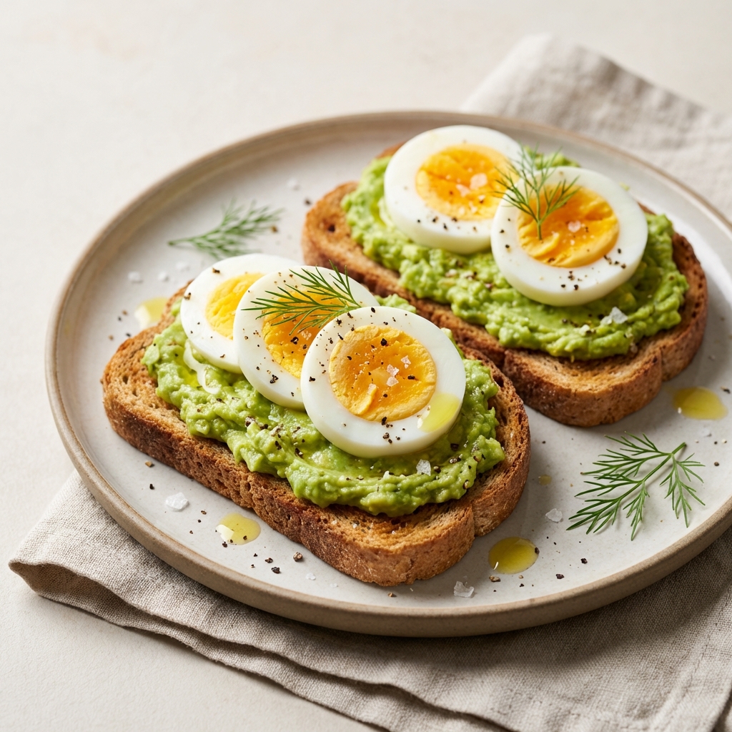 Razowe Tosty z Awokado i Jajkiem