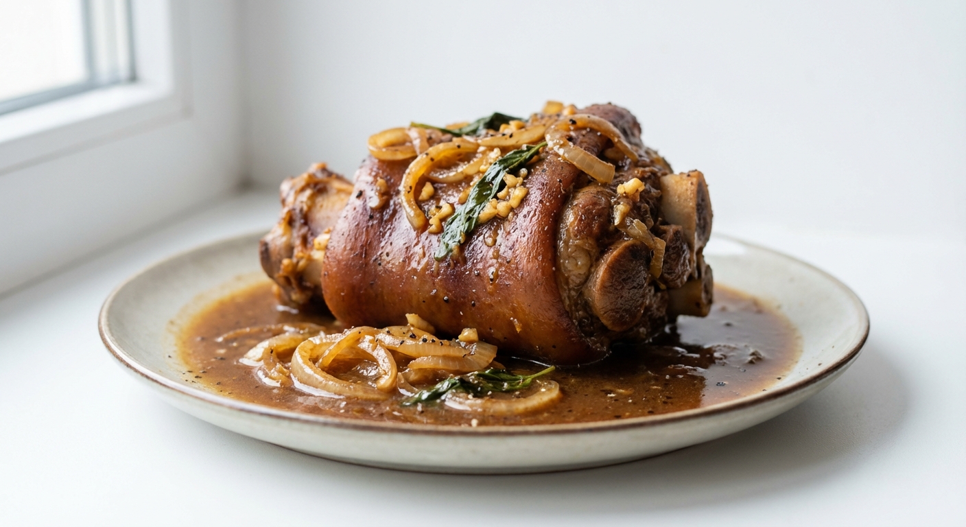 Golonka duszona w ciemnym piwie