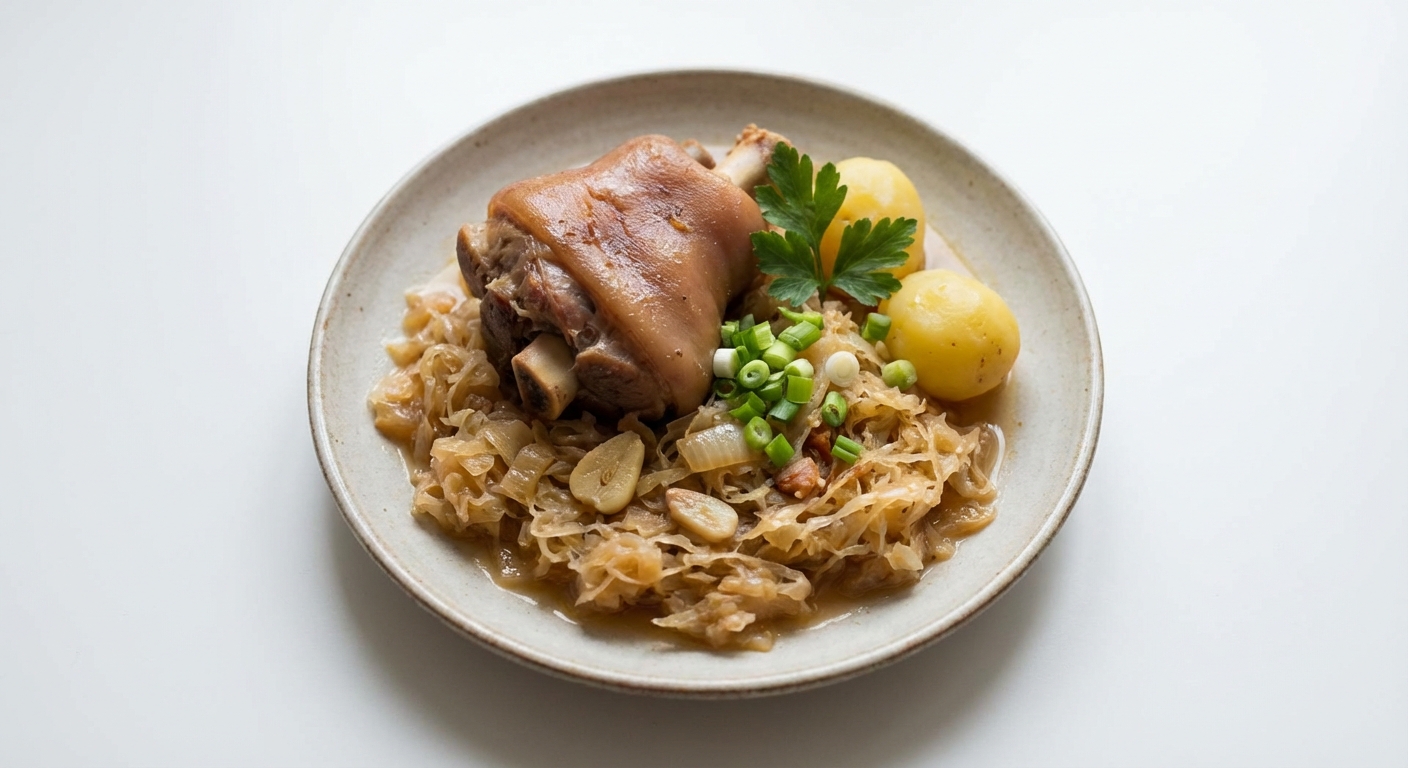 Golonka duszona z kapustą i cynamonem