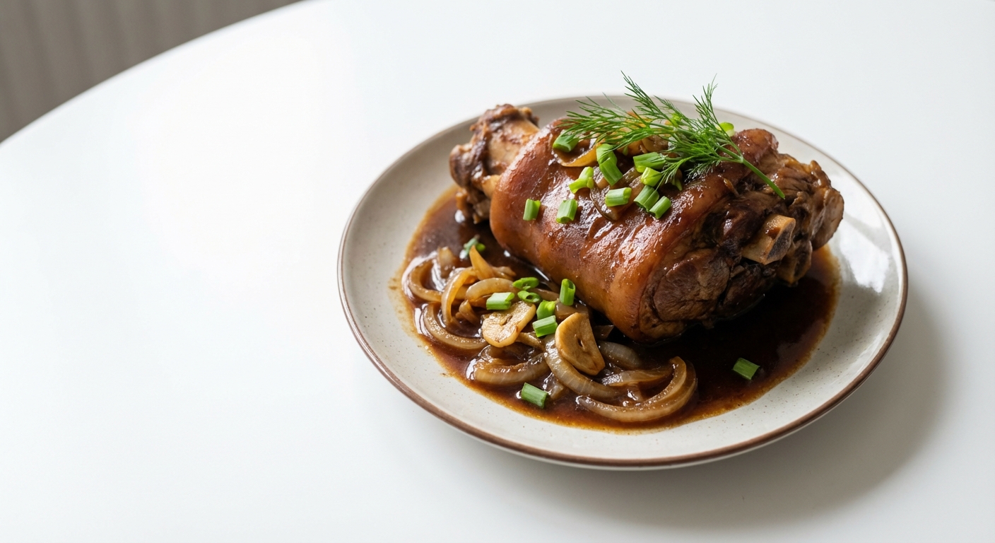 Golonka duszona w ciemnym piwie