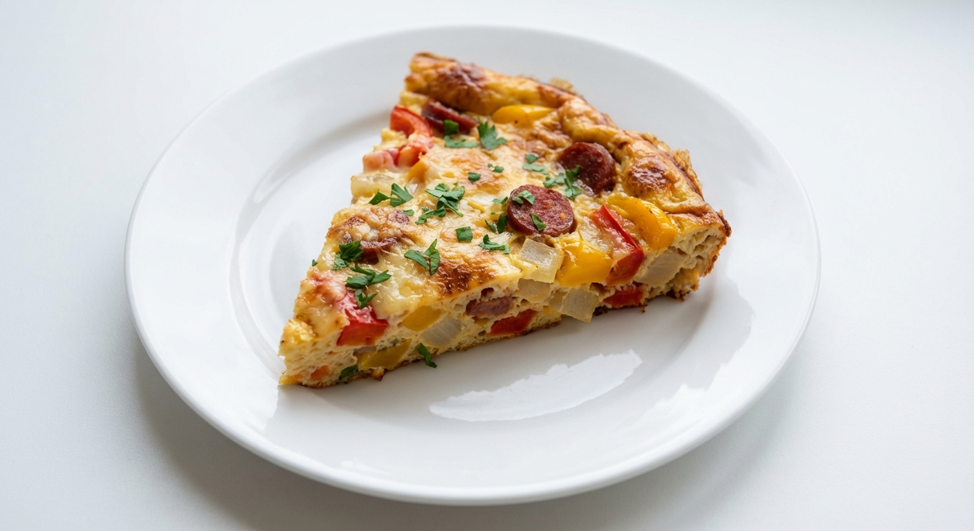 Frittata z Chorizo, Papryką i Grana Padano