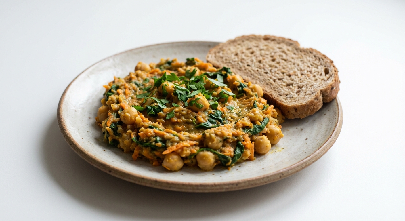 Pasta z Ciecierzycy, Szpinaku i Marchewki