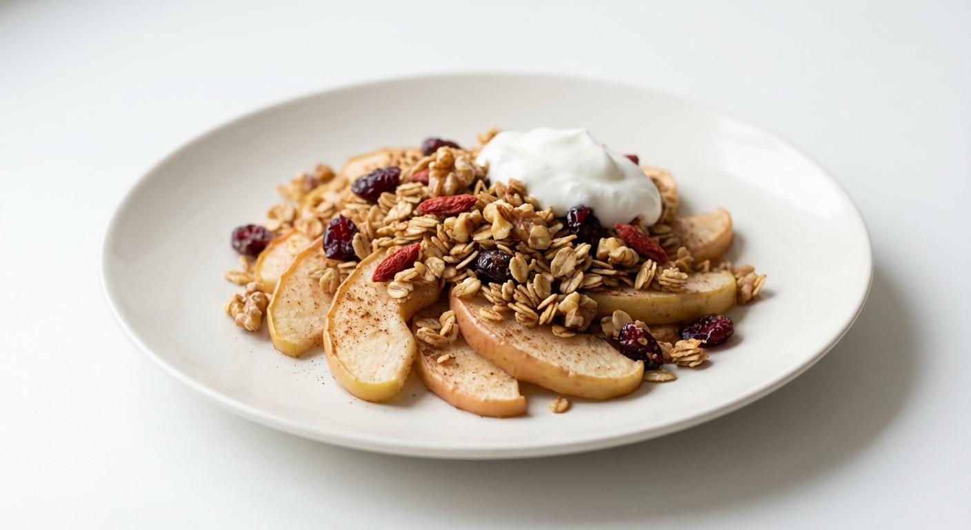 Zapiekane Jabłka z Granolą Owsianą