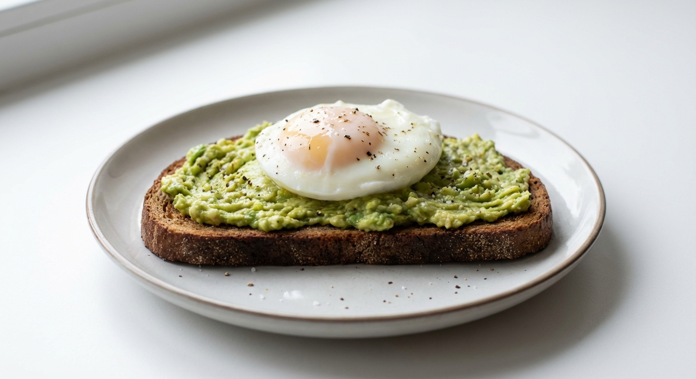 Żytnia grzanka z awokado i jajkiem