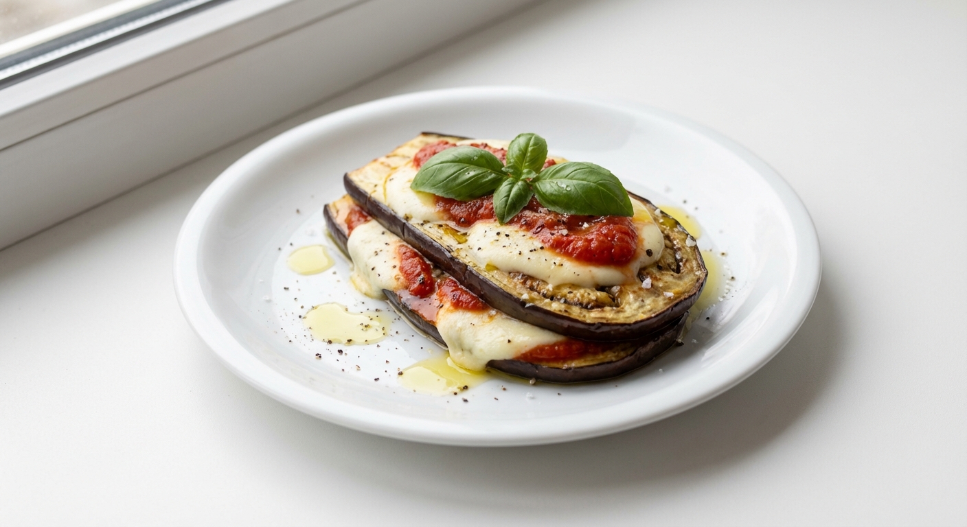 Bakłażan z Mozzarellą i Bazylią