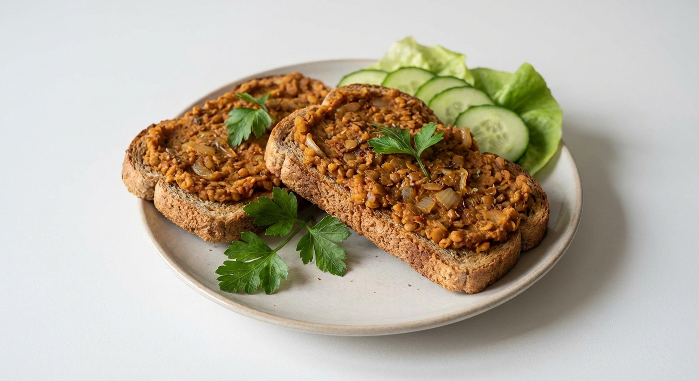 Tosty z Pastą z Czerwonej Soczewicy