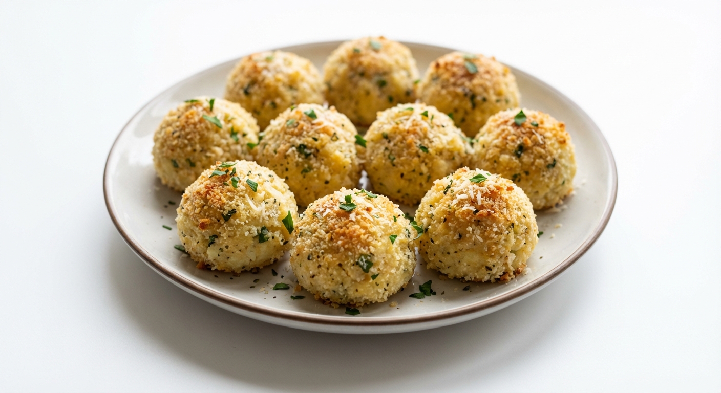 Kalafiorowe Kuleczki Pieczone z Parmezanem