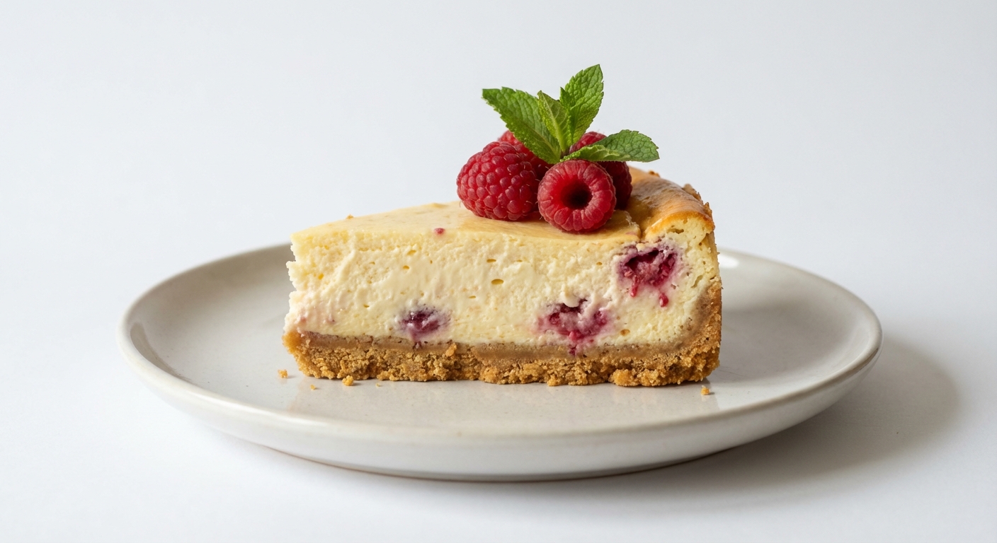 Sernik Malinowy na Herbatnikach z Miodem