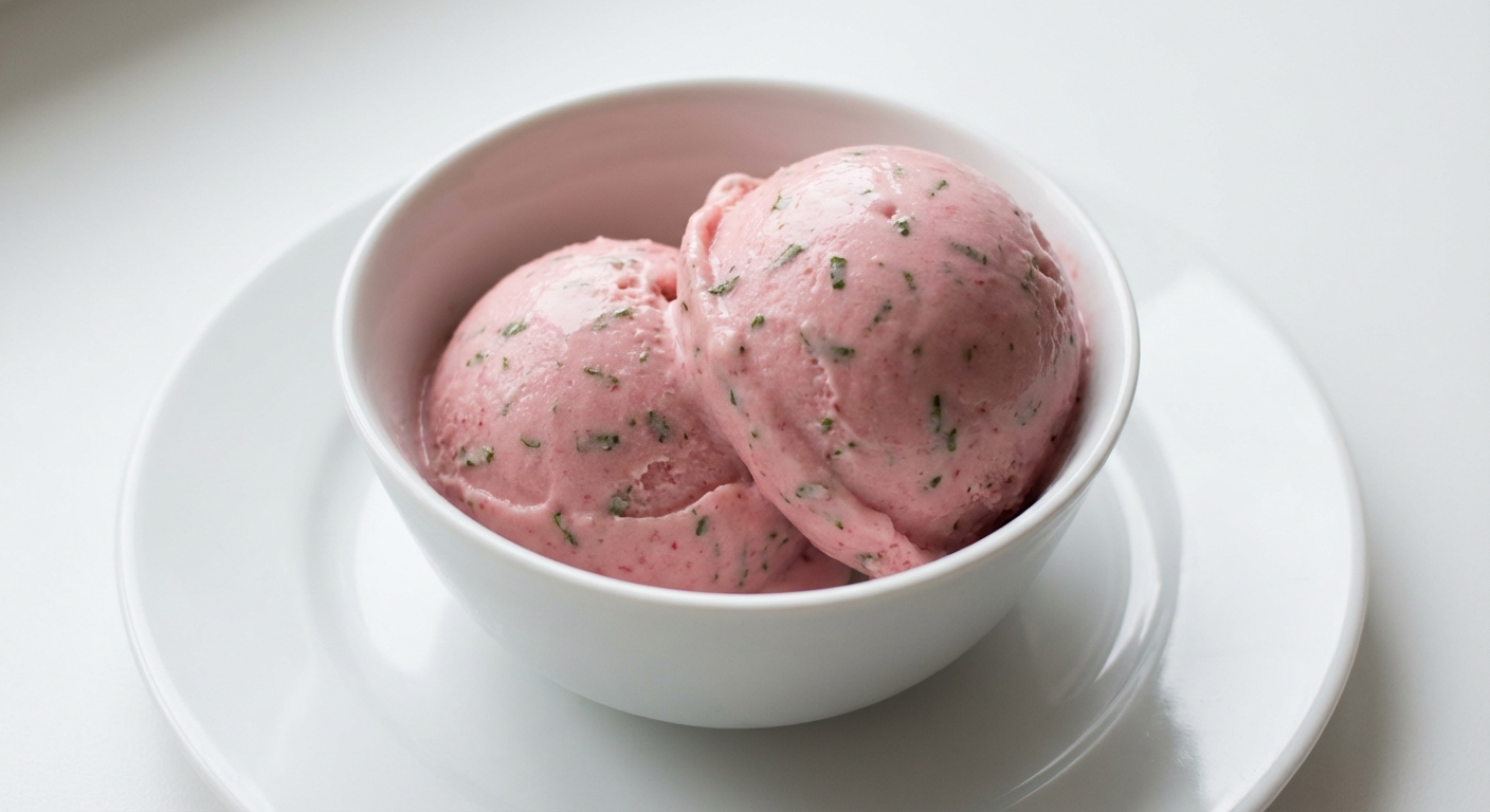 Malinowe Lody z Miodem i Miętą