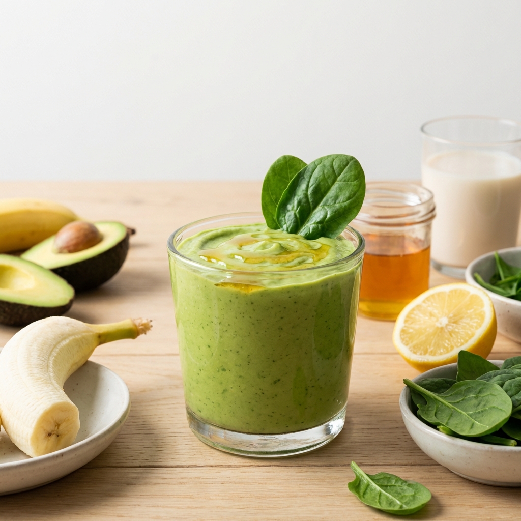 Zielone Smoothie: Awokado, Szpinak i Miód