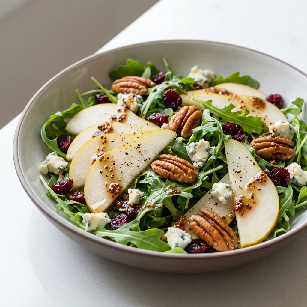 Rukola z Gruszką, Gorgonzolą i Pekanami