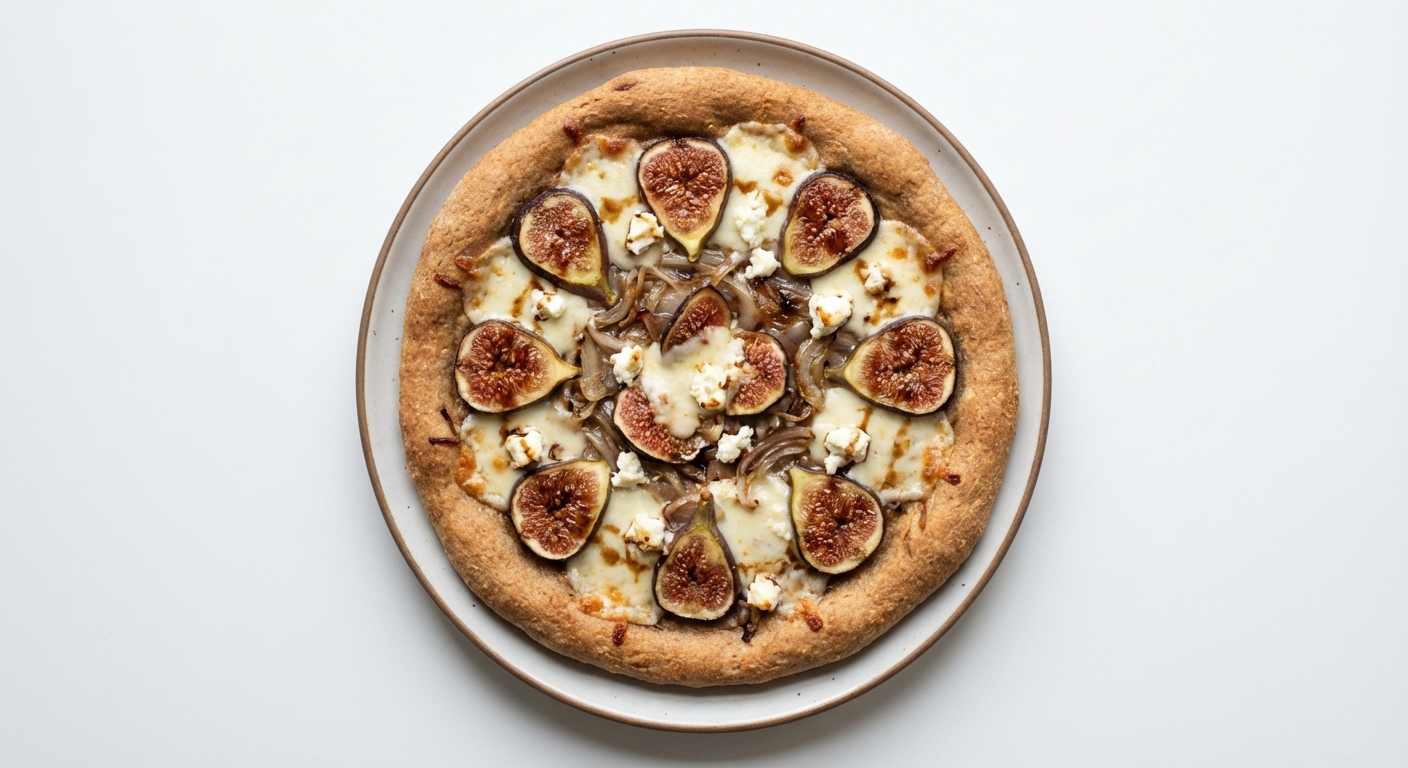 Pizza z Figami, Kozim Serem i Szalotką